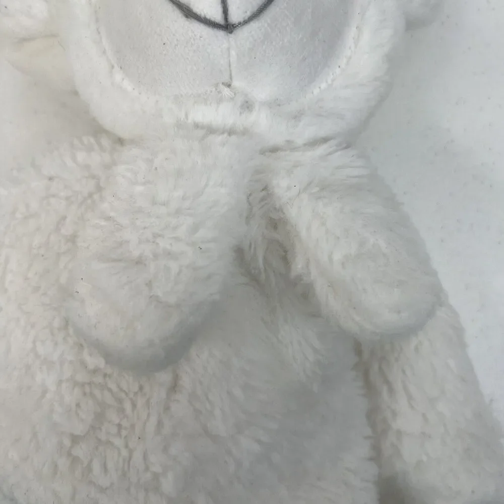 Manhattan Kids Plush Lamb Sheep lovey Baby Security Blanket‎ Fleece White Throw